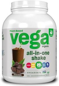 Vega One Organic All-in-One Shake Chocolate XL (42 Servings, 61.8 oz) - Plant Based Vegan Protein Powder, Non Dairy, Gluten Free, Non GMO