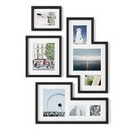 Umbra Gallery Collage Picture Frame Set, Black, Set of 4, 1015592-1106