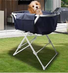 Bartuke Big Dipper Dog Bath Tub, Elevated Portable Foldable Wash Station for Bathing, Shower and Grooming, Indoor, Outdoor, for Medium to Large Size Dogs Cats and Other Pet