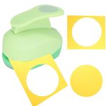 2 Inch Circle Paper Punch, Hole Punch Shapes, Circle Cutter Tool for Paper, Hole Puncher for Crafts, Scrapbooking, Cardstock, Greeting Cards, DIY, Kids Arts