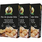 Pao de Queijo 3x400g Brazilian Cheese Bread Mix - Gluten Free - No additives - Fast and Easy to Bake - Ideal for grill