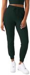 YITTY Active Women's Ultraluxe High-Waist Jogger Pant, Athleisure, Draw-String, Breathable, Pockets, Everpine, XS, Regular