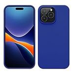 kwmobile Case for iPhone 14 Pro Max Case - Slim Soft TPU Silicone Cover - Works with Wireless Charging - Baltic Blue