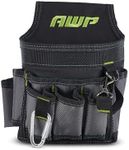 AWP Ballistic Nylon Electrician Tool Pouch | AWP Mini Electrician Tool Pouch | Black & Gray