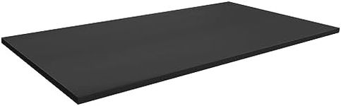 Mount-It! Premium Tabletop for Sit Stand Desktop (55" Wide, 29" Deep, 1" Thick), Standing Desk Top Only - Wood Table Top Slab in Black Wooden Block, Top Rectangular for Adjustable Computer Desk