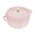 Staub Cast Iron 4-qt Round Dutch Oven - Peony Pink