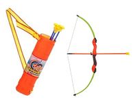 IndusBay® Bow and Arrow Archery Toy Set with Quiver for Kids Childrens - 24 inch Sports Archery Shooting Toy for Kids Boys Girls, Multicolor…