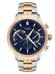 TIMEX Stainless steel E-Class Surgical Steel Enigma Chronograph Analog Blue Dial Men's Watch-Tweg18604