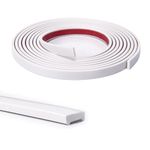 Art3d 10Ft Peel and Stick Trim Molding,Flexible Trim for Tile Edge,Corner,Mirror in White