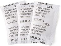 Durimoiy 10 Gram [60 Packets] Silica Gel Packets Desiccant Packs Dehumidifiers - Breathable Fabric Silica Packets, Reusable Silica Gel Packs, Silica Gel - High Moisture Absorption