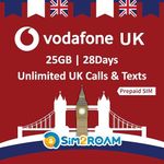 UK Sim Card (Uses Vodafone Network)