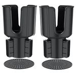 Car-Cup-Holder-Expander for Car Organizer with Adjustable Base Compatible with Yeti 20/26/30 oz Hydro Flasks Large 32/40oz, Fits Most Cup Holder, Diameter Bottles in 4.11"-4.44" (2pcs)