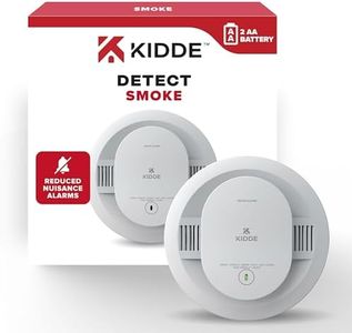 Kidde Smoke Detector, AA Battery Powered, LED Warning Light Indicators