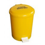 Chabrias Ltd Yellow Medical Clinical Recycling Commercial, Home, School Bin Utility Waste Trash Pedal Bin, Tattoo Pralour Bin, Aesthetics Clinic Bin, Veterinary Bin (1, 20 Litre)