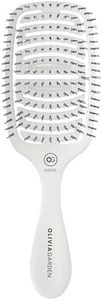 Olivia Garden - Essential Care Flex Bristles para Cabello Fino Ice White. Cepillo Desenredante para Cabello Fino Mojado o Seco