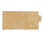 SYGA Leather Car Visor Organizer Sun Shade CD Holder Card Storage Pouch Bag Multi-Functional Organizer(Beige)