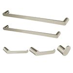 Kingston Brass BAHK6112478SN Dessau 5-Piece Bathroom Accessory Set, Brushed Nickel