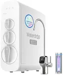 Waterdrop G3P800 Reverse Osmosis System, 800 GPD Fast Flow, NSF/ANSI 42 & 58 & 372 Certified, 3:1 Pure to Drain, Tankless Under Sink RO Water Filter System, LED Purifier, Smart Faucet