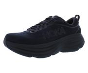 HOKA Men's Bondi 8 Running Shoes, Black/Black, 8.5 UK