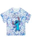 Disney Lilo and Stitch T-Shirt | Tie Dye Stitch Clothing for Kids | Official Lilo & Stitch Gifts for Girls | 8-9 Years Multicoloured