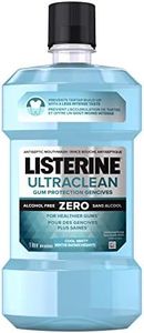 Listerine Ultraclean Mouthwash, alcohol free, gum protection for healthier gums, cool mint, 1L