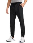 CRZ YOGA All Day Comfy Golf Joggers Pants for Men 30'' Quick Dry Lightweight Stretch Work Casual Joggers with Pockets Black Large