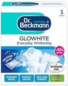 Dr. Beckmann Glowhite | maintains brighter white laundry | 5 In-Wash Sachets
