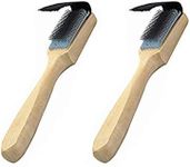 BinaryABC Dance Shoes Brush,Shoes Cleaner Brush,Suede Sole Wire Shoes Wood Cleaning Brush Cleaners 2Pcs
