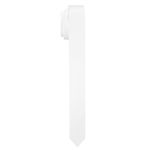 PenSee Men's Ties Solid Pure Color 1.58" (4CM) Plain Slim Necktie Skinny Ties For Men, 35-white, Medium