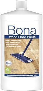Bona - Polish Brillant Pour Parquets 1L - Rénovateur Parquet - Formule Haute Brillance - Couche de Protection Supplémentaire