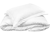 Mezzati Luxury Duvet Cover 3 Piece Set – Soft and Comfortable 1800 Prestige Collection – Brushed Microfiber Bedding (White, King Size)