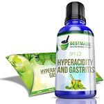 BestMade Natural Products Hyperacidity and Gastritis Relief (BM12) Comprehensive, Gentle Support for Digestive Health, Helping Indigestion, Ulcers, and Heartburn with a Natural Herbal Formula