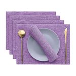 Khooti Jute Tablemats/Placemats Heat Resistant Set of 4 Pieces, Table Mats for Dining Table, Kitchen, Coffee Table, Wedding Party | 12 x 18 inches / 30 cm x 45 cm | Onion