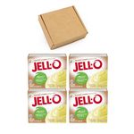 Jell-O Gelatin Powder Dessert Mix | Jello Gift Box for American Jelly | 4 x 85g (Coconut Cream)