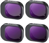 K&F Concept ND Filters Kit Compatible with DJI Mini 4 Pro,4 Pack(ND8+ND16+ND32+ND64),Neutral Density Filter Multi-Coated Optical Glass Filter Drone Camera Accessories