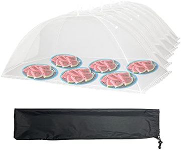 Simply Genius Extra Large Food Tents (6 pack) 39x24 Pop-Up Food Tents/Food Covers for Outdoors, Reusable and Collapsible, Food Nets