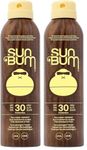Sun Bum Original SPF 30 Sun Cream Spray, Moisturizing Sunscreen with Vitamin E, Vegan and Reef Friendly, Broad Spectrum UVA/UVB Protection, 200ml (Pack of 2)