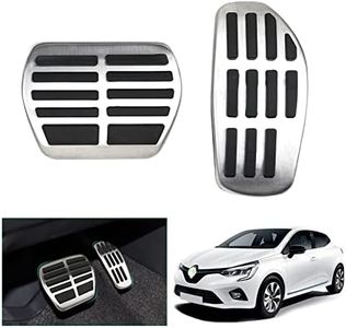 GAFAT 2020-2024 Renαult Clio 5/Captur 2/Arkana/Austral/Megane E-Tech, 18-25 Dacia Duster 3 2, Qashqai J12, 16-24 Kadjar/Koleos Pédale d'Accélérateur et Frein, Couvre-Pédale en Caoutchouc [Automatique]