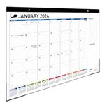 Desk Calendar 2021 - Monthly Planning Desk Pad & Wall Calendar for Home, School and Office - Superior Ink Bleed Resistance Thick Paper Desktop Calendar Planner