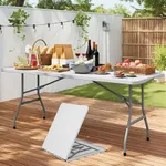 YITAHOME 6ft Folding Table, Heavy D