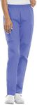 Cherokee Women's Workwear Elastic Waist Cargo Scrubs Pant Medical, Ciel, M Tall