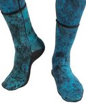 Cressi Unisex Hunter 3 mm neoprene socks for aquatic activities, Camo blue, L UK