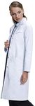 Dr. James Premium Lab Coat for Women, Multiple Pockets, Classic Fit, Concealed Snap Closing, 37" Length