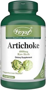 Vorst Artichoke 4800mg Raw Equivalent (1200mg with 4:1 Extract Ratio) 180 Vegan Capsules | Digestion, Antioxidant | Supports Liver Cleanse & Functions | Gallbladder Supplement