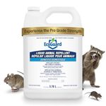 EcoGuard Home And Cottage Liquid Animal Repellent 3.78L | Bitter Anti Chew Spray with Bitrex, For Wild And Domestic Animals | Helps Deter Raccoons, Rabbits, Skunks, Squirrels, Coyotes, Mice, Rats And Other Nuisance Pests | Yard, Home & Garbage Protection | SPRAYER NOT INCLUDED