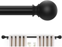 Matte Black Curtain Rods 18 to 60 I