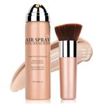 NVLEPTAP Airbrush Foundation Makeup Spray Silky Lightweight Full Coverage Foundation Face Air Cushion Foundation Set with Soft Makeup Brush - 03 Nude