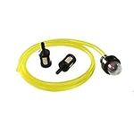 HURI Snap In Primer Bulb & Fuel Filter with 2feet Fuel LInes For McCulloch, Craftsman, Husqvarna, Poulan. Sears, Echo, Troy Bilt, Weed Eater, Ryobi, Stihl