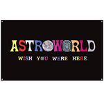 Astroworld Flag Black, 3x5 Feet Flag Banner, Man Cave Wall Flag with Brass Grommets for College Dorm Room Decor,Tailgates,Parties,Gift2