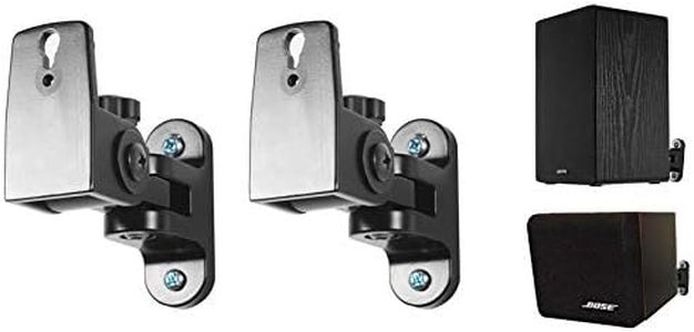 Rockville RHSB4 Hidden Wall Mount Swivel Satellite/Bookshelf Speaker Brackets